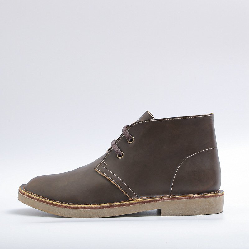 New British Retro Men's Boots High Quality Genuine Leather Tooling Boots Couple Ankle Boots for men