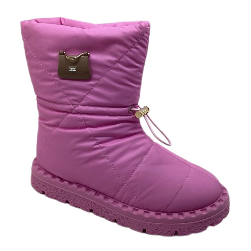 Waterproof fabric winter ladies boots for women low heel shoes