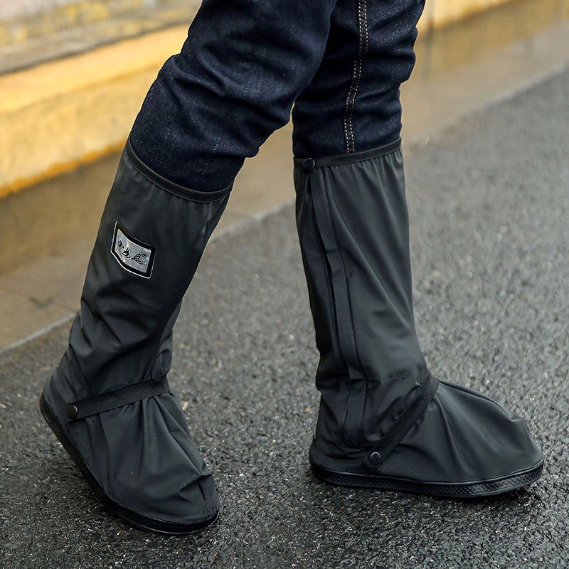 Wholesale Rainy Waterproof High Tube Anti-slip Shoe Covers Wear-resistant Thick Bottom Cycling Outdoor Rain Boots Covers