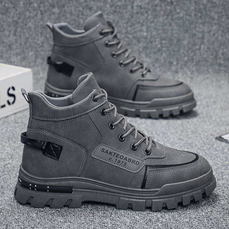 Fashion design zapatillas footwear male casual high-ankle boots outdoor sport shoes for men
