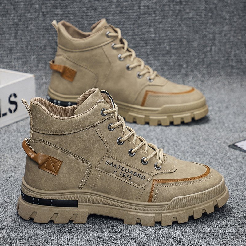 Fashion design zapatillas footwear male casual high-ankle boots outdoor sport shoes for men