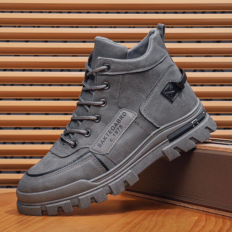 Fashion design zapatillas footwear male casual high-ankle boots outdoor sport shoes for men
