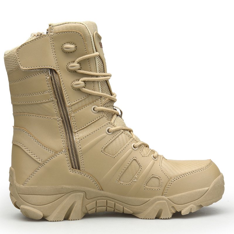 Men's Autumn and Winter Combat Boots Unisex Breathable High Hiking Shoes in Stock High quality tactical boots