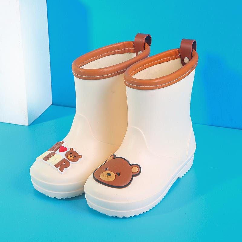 Fashion Manufacturer Children Hot Sale Myway Waterproof Rubber Cute Rain Boots For Children PVC Safety Rain Boots