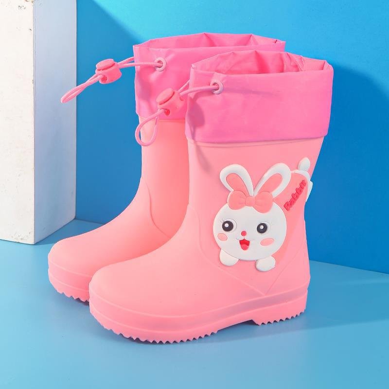 Fashion Manufacturer Children Hot Sale Myway Waterproof Rubber Cute Rain Boots For Children PVC Safety Rain Boots