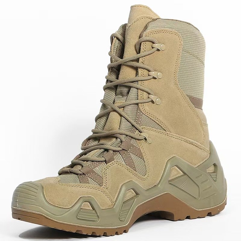 WANZHUO Customizable High Tops Outdoor Mountain Climbing Boots Desert Boots Tactical Boots for Combating Hiking training