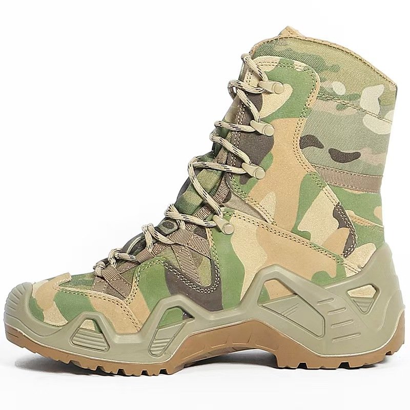 WANZHUO Customizable High Tops Outdoor Mountain Climbing Boots Desert Boots Tactical Boots for Combating Hiking training