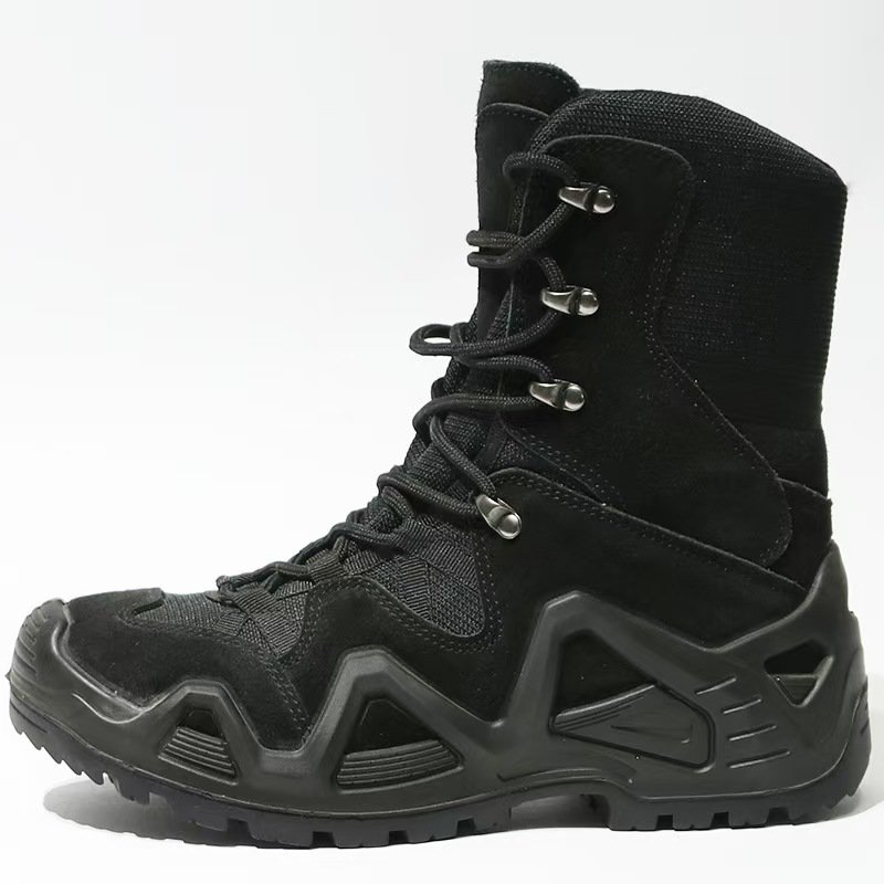 WANZHUO Customizable High Tops Outdoor Mountain Climbing Boots Desert Boots Tactical Boots for Combating Hiking training