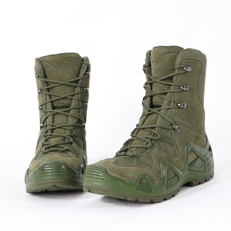 WANZHUO Customizable High Tops Outdoor Mountain Climbing Boots Desert Boots Tactical Boots for Combating Hiking training
