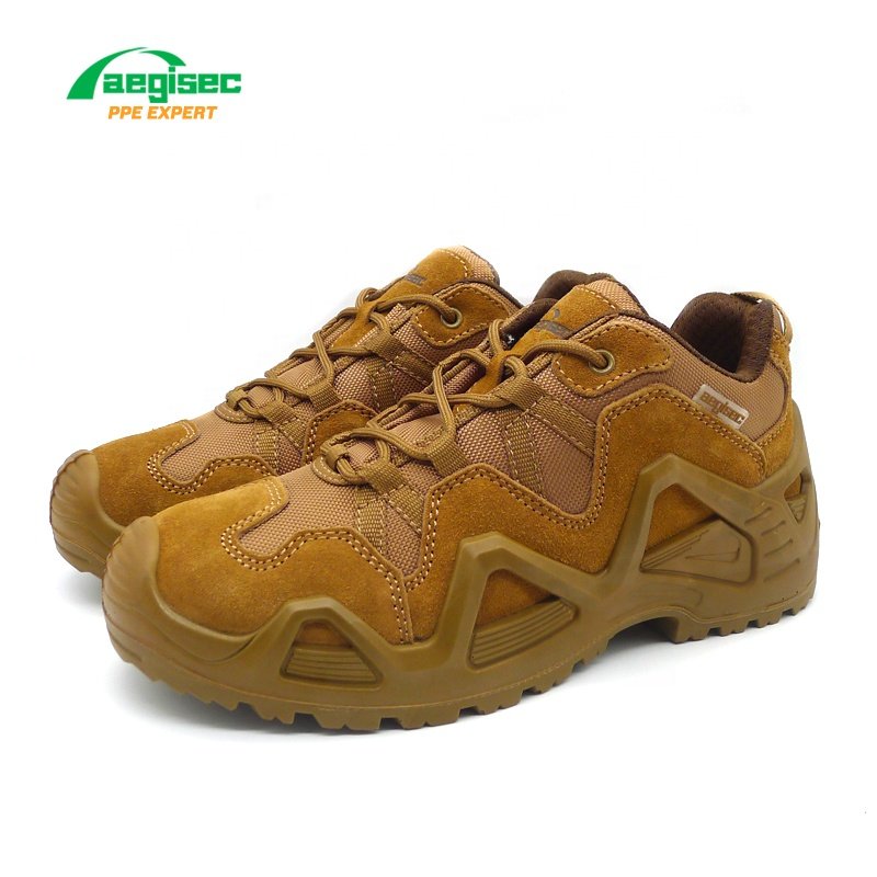 AEGISEC low cut desert jungle boots suede leather desert jungle boots PU sole slip resistant security tactical boots