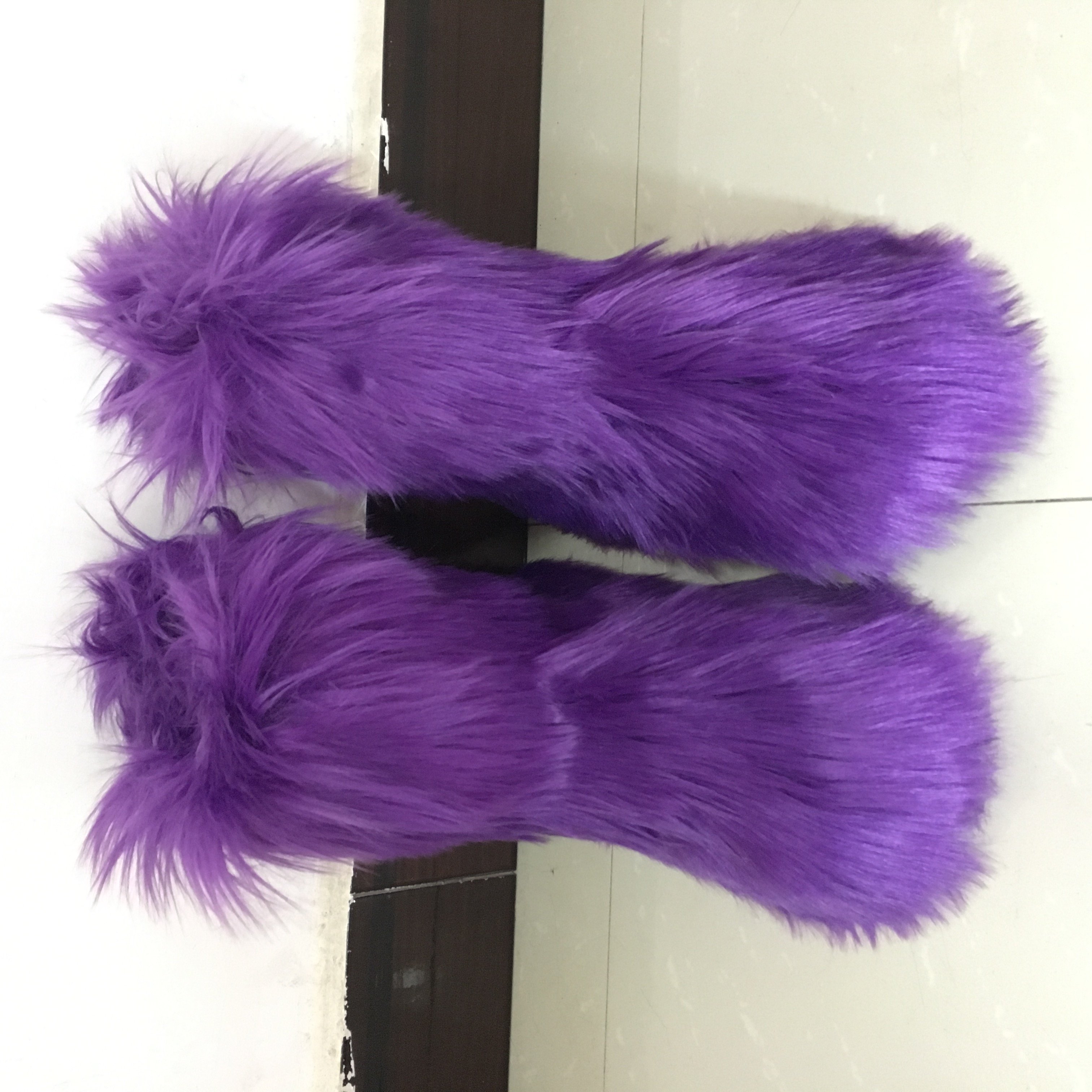 wholesale women ladies winter plush faux fur boots high heel flat faux fur women ladies ankle boots