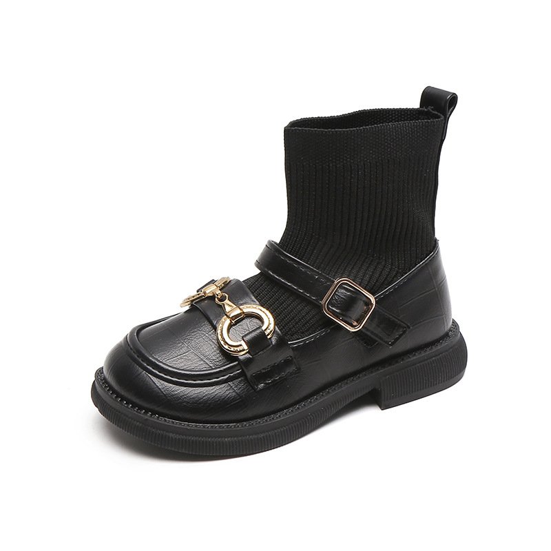 spring and autumn new children single boots shoe student girls princess safety white and colorful boot