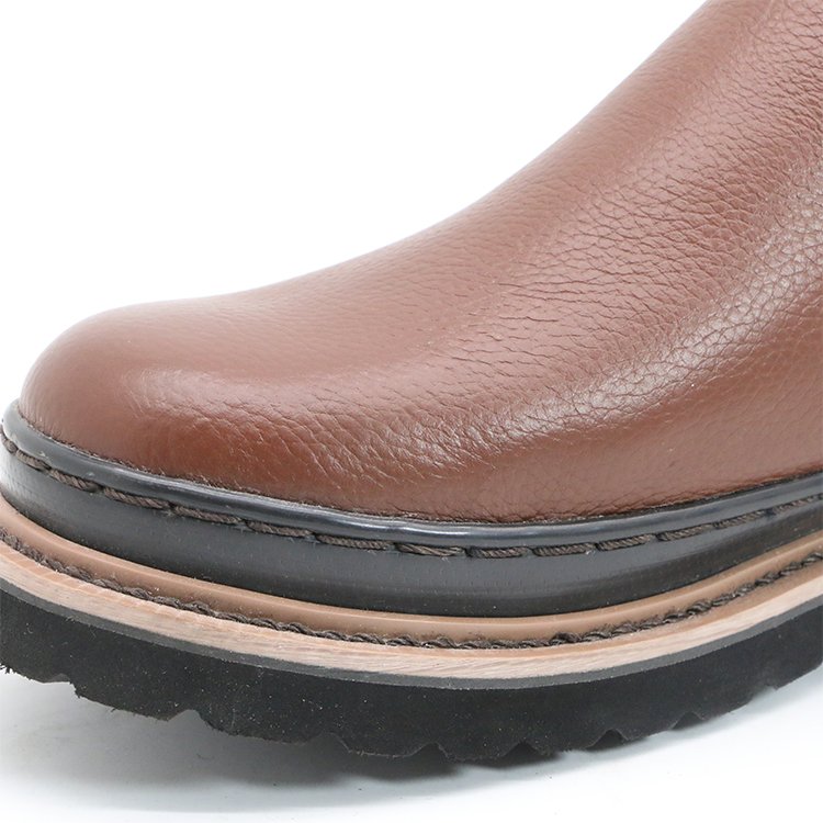 ENTE SAFETY High quality suede leather brown safety women winter steel toe waterproof work boots