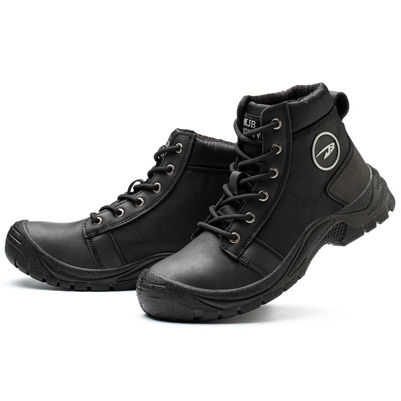 Summer breathable impact and stab resistant steel toe safety shoes lightweight and comfortable safety boots