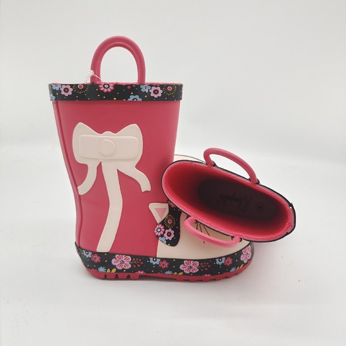 Plus Size Waterproof Outdoor Garden Solid Red Casual Girls Kids Gumboots Children Rubber Rain Boots