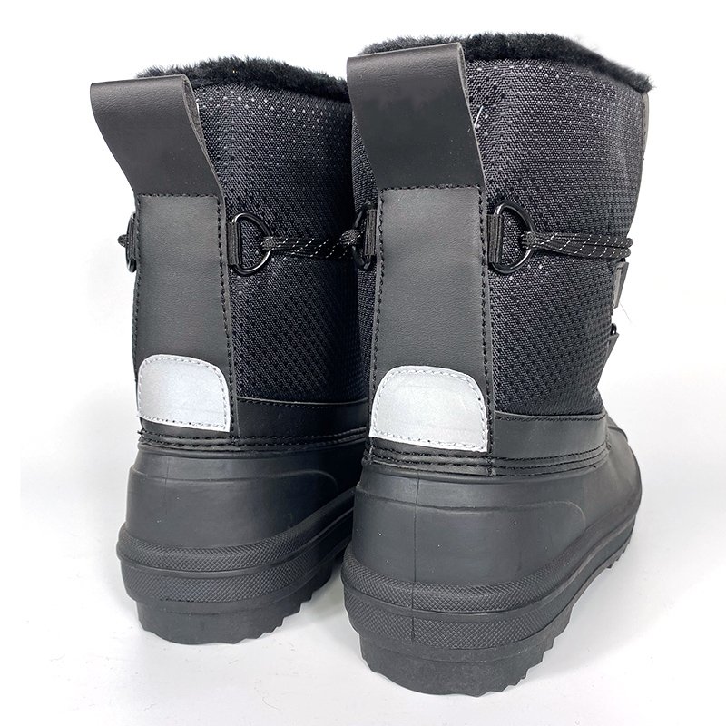 2024 Adult customized ladies thermal black duck winter boots anti-skid women fur snow boots