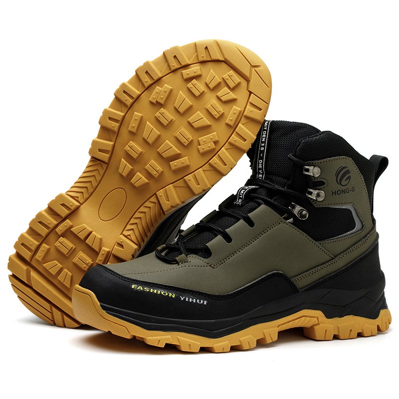 Diansen New Style Customized LOGO Safty Boots Anti impact and anti stab labor safety boots for men, anti slip