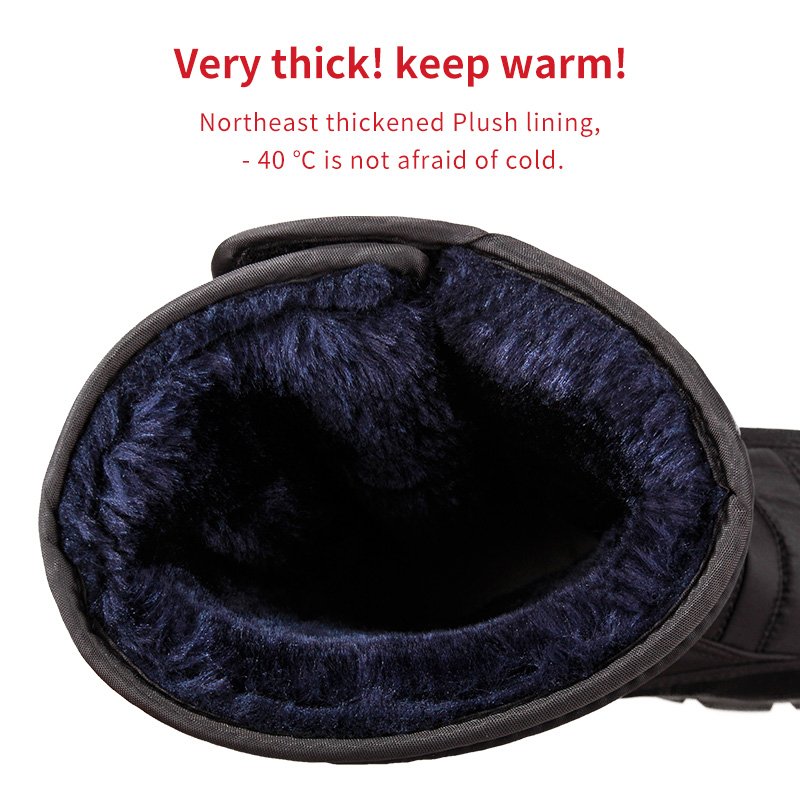 Medium High Top Winter Shoes Cheap Versatile Fashionable Snow Boots Are Comfgold Silver Metalhable Wholesale Men's Black Cotton