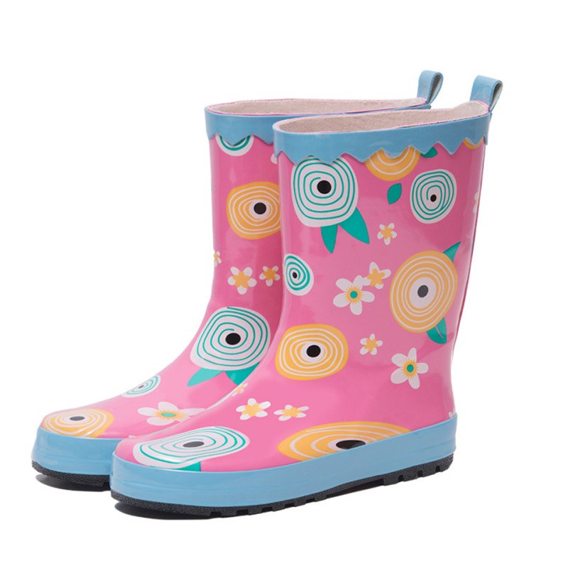 2023 free sample Wholesale Waterproof Toddler Girls Rubber Kids Wellies Rain Gum Boots for Children walking style shoes