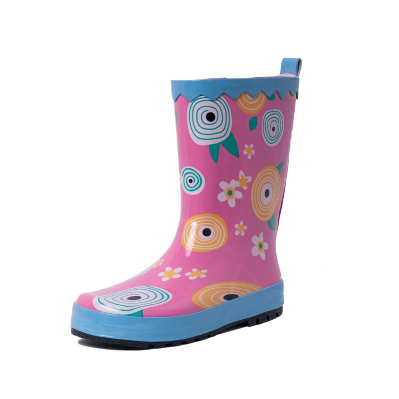 2023 free sample Wholesale Waterproof Toddler Girls Rubber Kids Wellies Rain Gum Boots for Children walking style shoes