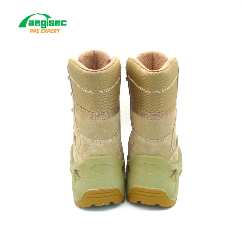 AEGISEC high ankle tactical jungle boots cow suede desert combat boots slip resistant PU sole desert boots
