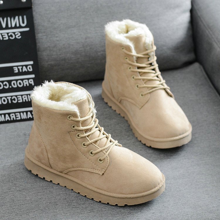 2022 New winter plus velvet thickening soft cotton shoes for women warm snow boots