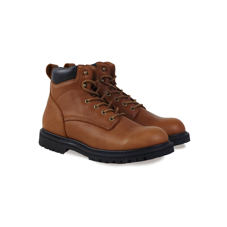Men's Goodyear Welted Work Boots New Style Brown Steel Toe Safety Shoes Breathable Leather Wear-Resistant Summer Winter Spring