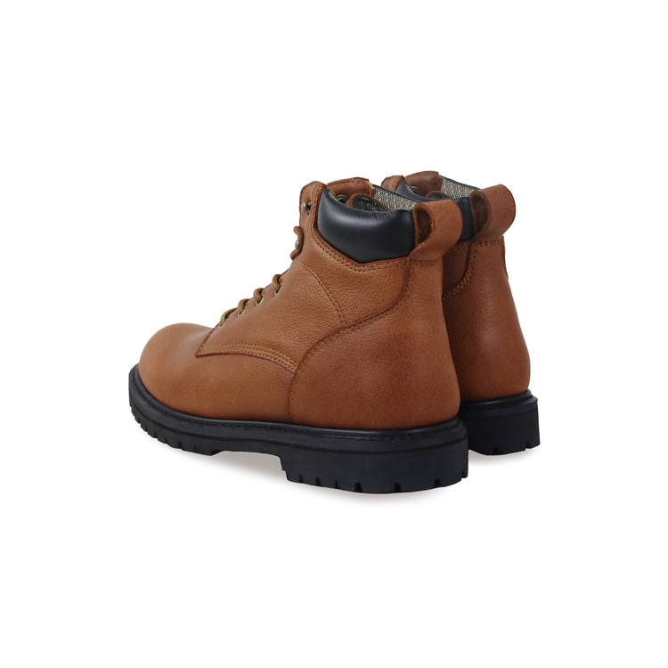 Men's Goodyear Welted Work Boots New Style Brown Steel Toe Safety Shoes Breathable Leather Wear-Resistant Summer Winter Spring