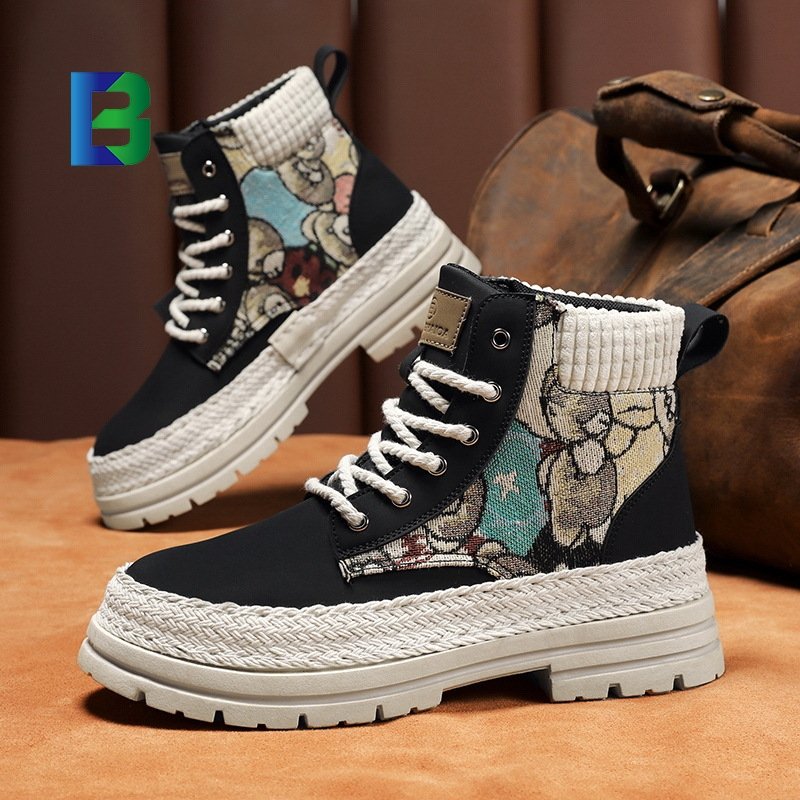 Boots Extra size 48 men's casual men's shoes New trend work boots high top shoes