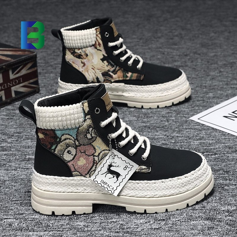 Boots Extra size 48 men's casual men's shoes New trend work boots high top shoes