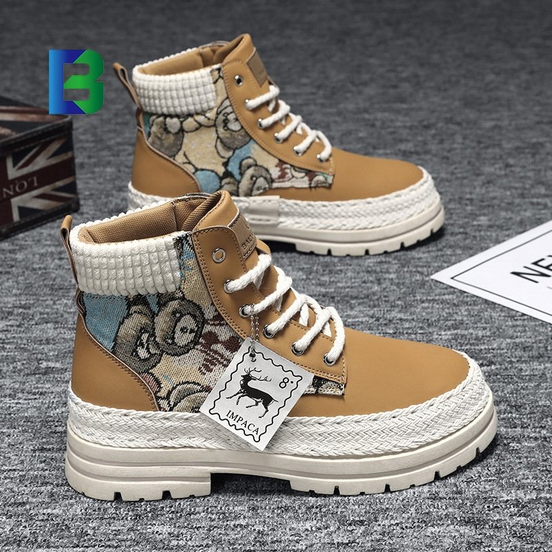 Boots Extra size 48 men's casual men's shoes New trend work boots high top shoes