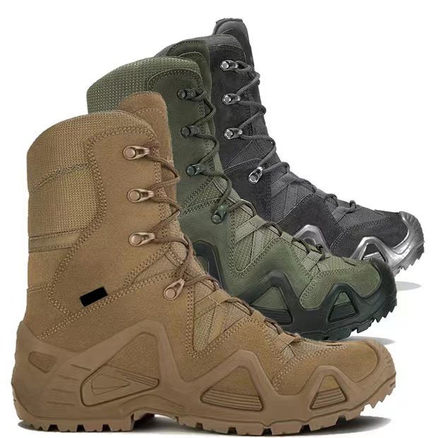 Custom Shoes Oxford Outdoor Sport Waterproof Desert Combat Hiking Bot Combat Black Tactical Boots For Men