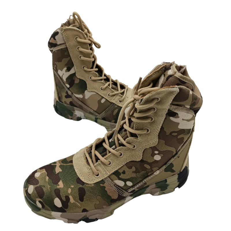 JDS Custom Rubber Zipper Summer Woman Man Woodland Jungle Boots