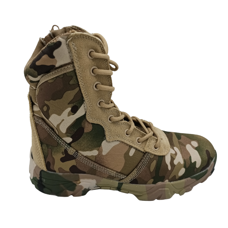 JDS Custom Rubber Zipper Summer Woman Man Woodland Jungle Boots