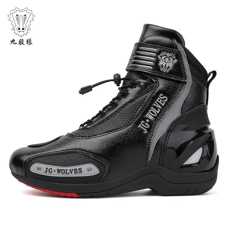 Designer Anti-Slip Breathable Waterproof Genuine Leather Lining Wholesale Offroad Racing Motocross Bike Boots Motorcycle Shoes