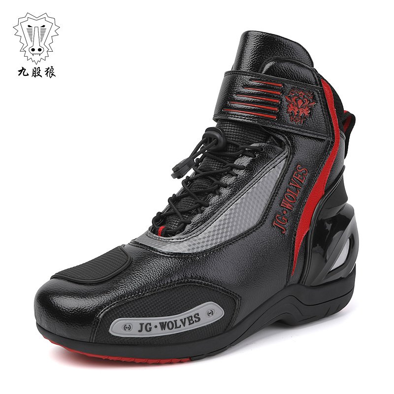 Designer Anti-Slip Breathable Waterproof Genuine Leather Lining Wholesale Offroad Racing Motocross Bike Boots Motorcycle Shoes