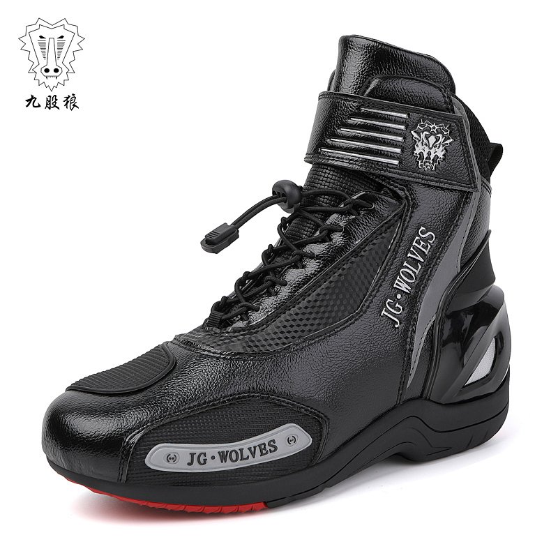 Designer Anti-Slip Breathable Waterproof Genuine Leather Lining Wholesale Offroad Racing Motocross Bike Boots Motorcycle Shoes