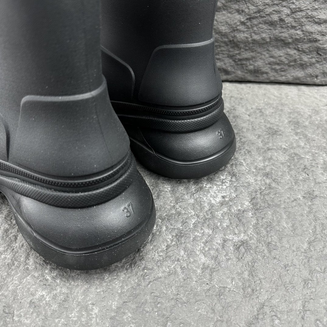 Top Quality Women's Designer Luxury Boots Knee High Boot Flat Platform Rain Boots