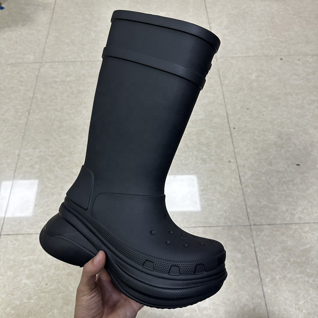 Top Quality Women's Designer Luxury Boots Knee High Boot Flat Platform Rain Boots
