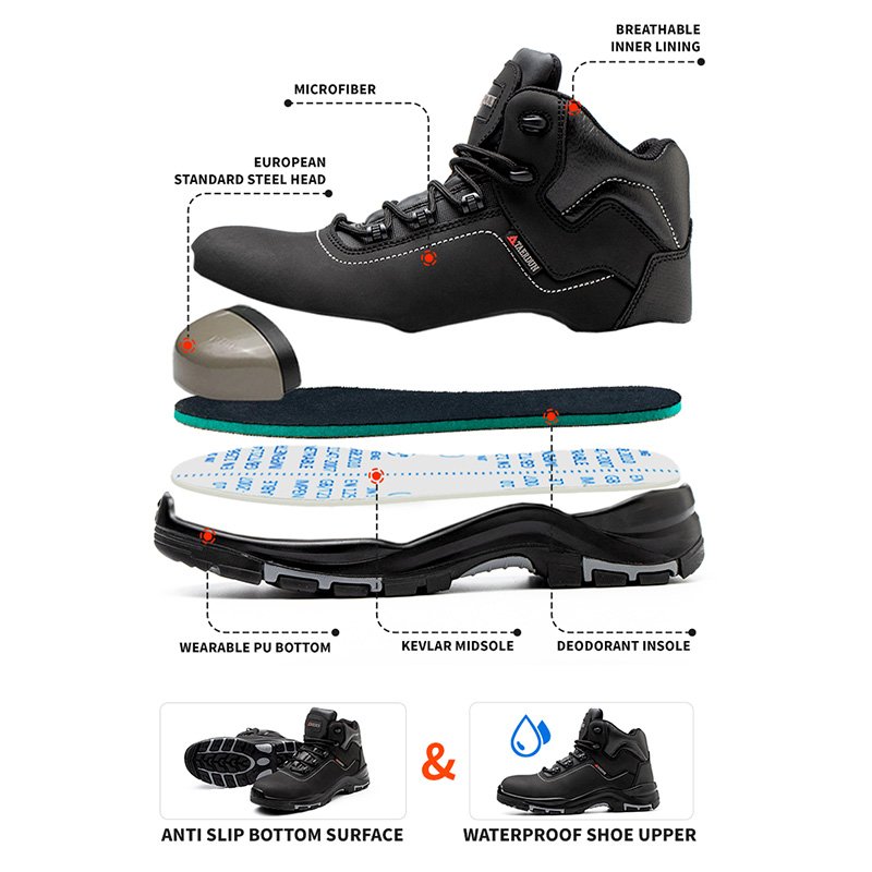 Dinggu Brand Mens Mountain Climbing Boots Waterproof Hiking Shoes Cotton Fabric Poly Bag Woodland Shoes Wood Land Safety Shoes