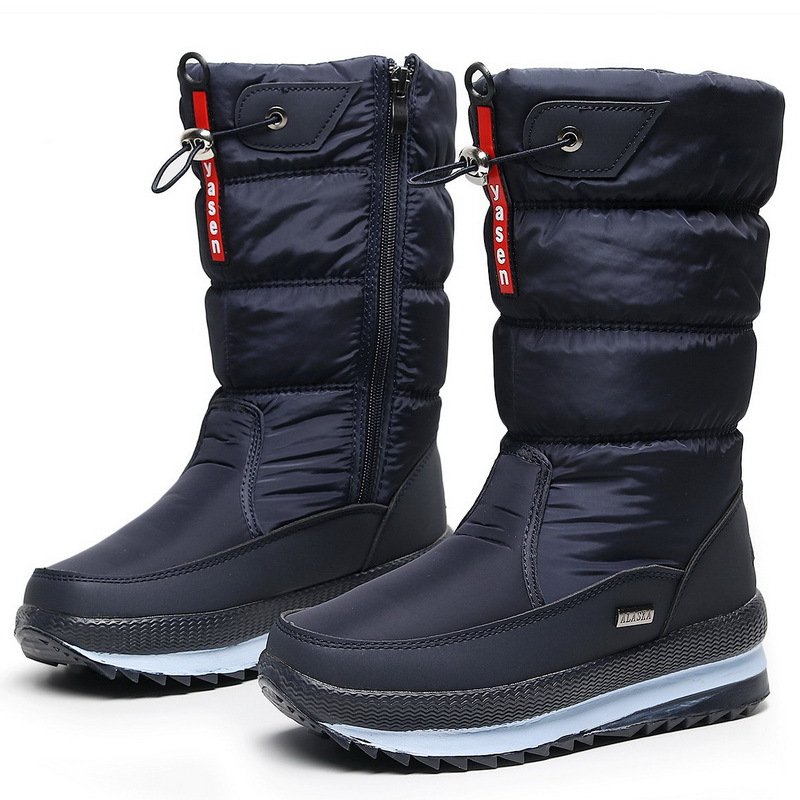 Women snow boots platform winter boots thick plush waterproof non-slip boots fashion women winter shoes warm fur botas mujer