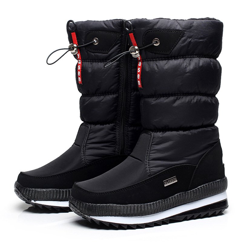 Women snow boots platform winter boots thick plush waterproof non-slip boots fashion women winter shoes warm fur botas mujer