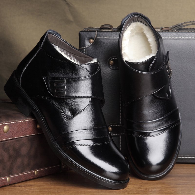 wholesale warm shoes winter boots man high geunuine leather mens casual dress shoe for men