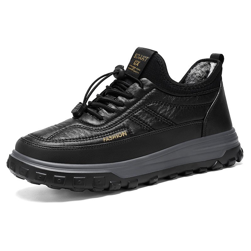 PU sole super light weight fleece lining big large size water proof upper winter men snow boots shoes sneakers for men
