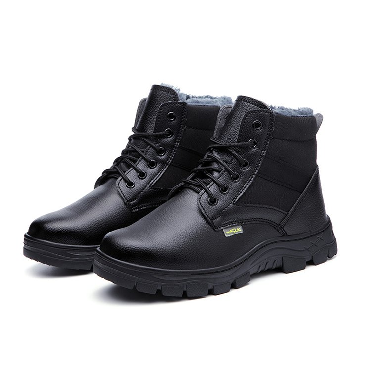 Winter safety boots site safety shoes plus velvet labor protection shoes leather safety boots for sale