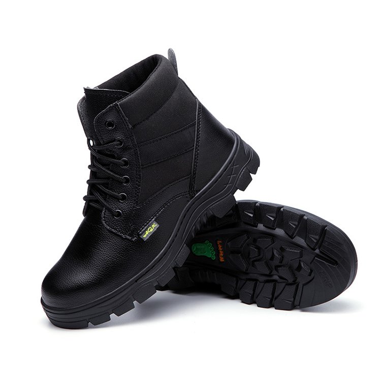 Winter safety boots site safety shoes plus velvet labor protection shoes leather safety boots for sale