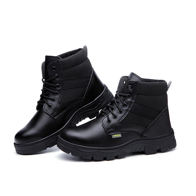 Winter safety boots site safety shoes plus velvet labor protection shoes leather safety boots for sale