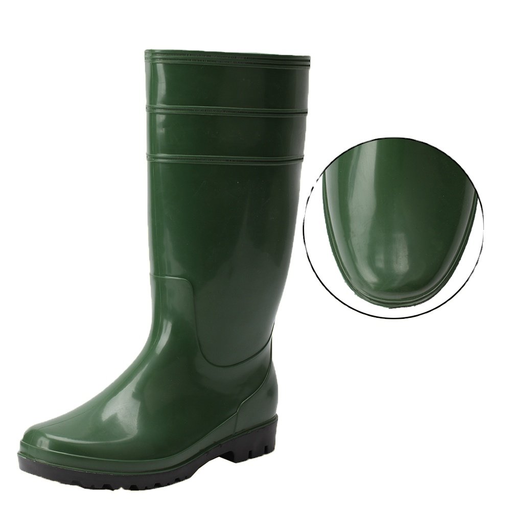 plastic high quality agriculture wellington unisex anti-slip pvc rain boots safety gum boots waterproof