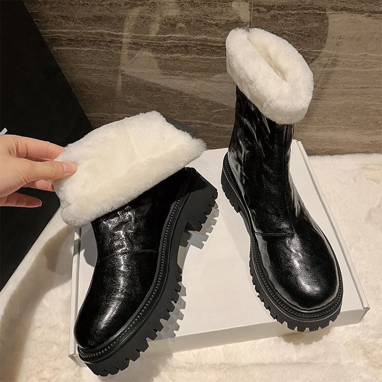 Fashionable High Quality leather boots women platform boots winter designer shoes women famous brands boots 2022
