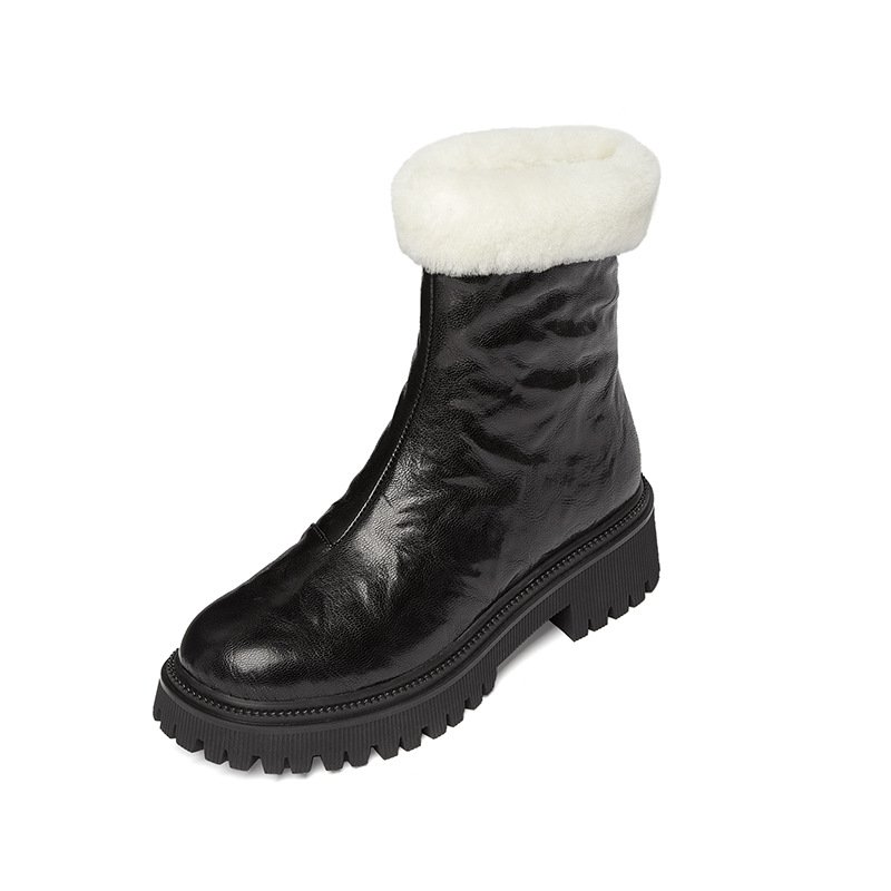 Fashionable High Quality leather boots women platform boots winter designer shoes women famous brands boots 2022